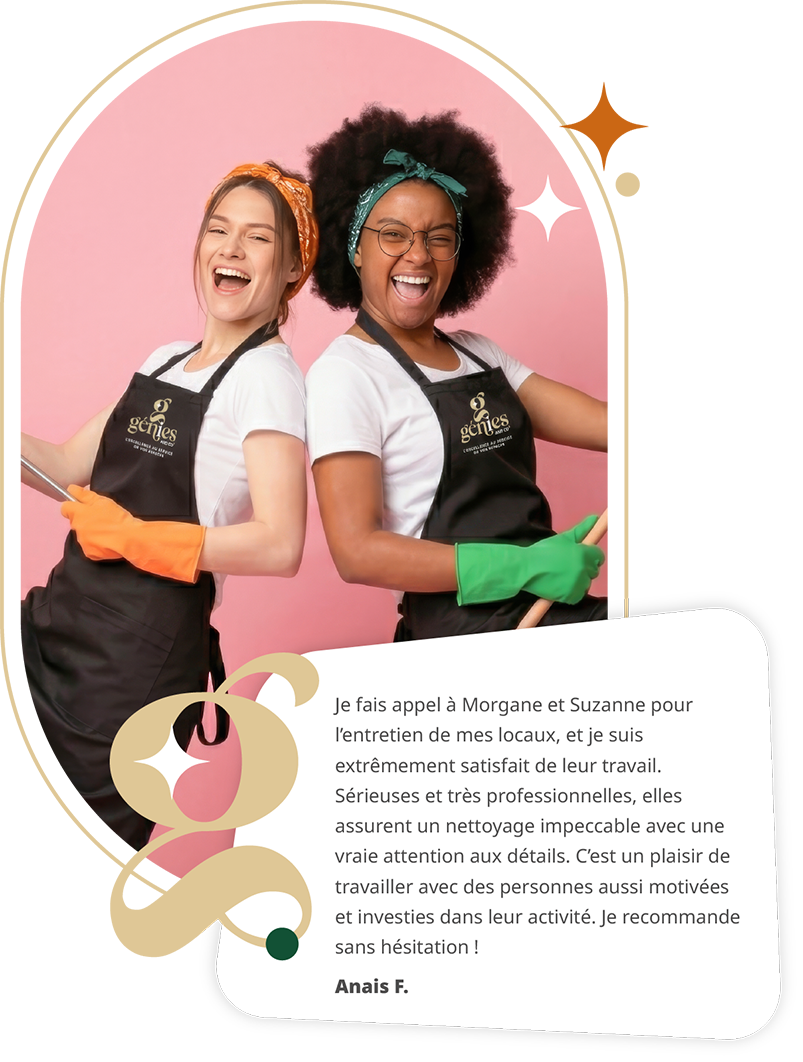 Equipe de nettoyage genie and co